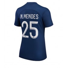 Paris Saint-Germain Nuno Mendes #25 Hemmatröja Dam 2022-23 Korta ärmar